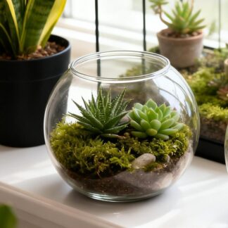 Fish Bowl Vase Clear Shatter-Resistant Aquarium Accessories Bubble Bowl Vase For Table Centerpiece Party Decorations Home Event