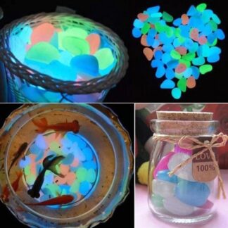 Glow In The Dark Stone Luminous Pebbles For Aquarium Fish Tank Garden Decor Glowing Stones - Aquarium