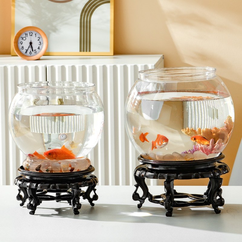 Fish Bowl Small Aquariums For Small Ornamental Fish And Reptiles High Transparency Glass Good View