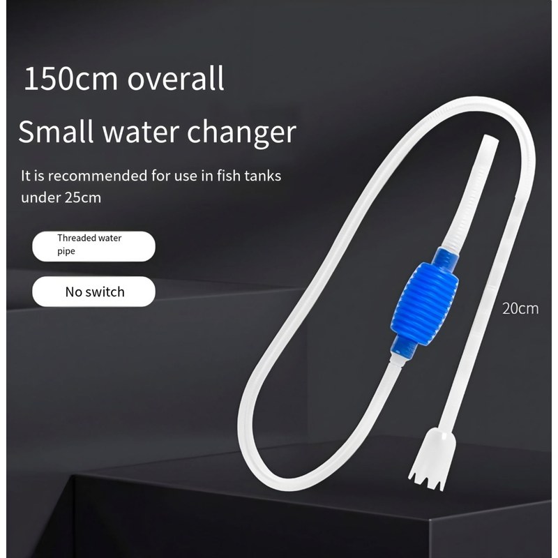 General Style Siphon Pipe – 1.5M Aquarium Cleaner Gravel Vacuum Fish Tank Siphon Pump | Aquarium Cleaning Tools Set & Accessories for Quick Water Change and Drainage