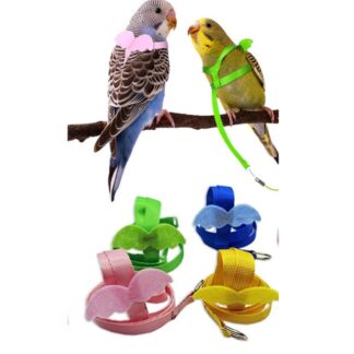 pet bird adjustable  Wingsuit harness S siges easy to use lovebird budgerigar & others small bird.  bird accessories