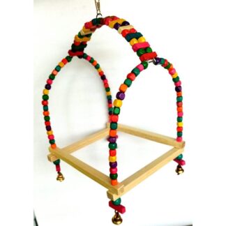 Birds Swing for Cage Accessory Perch Bird Toy for Budgies, Cockatiel, Parrot, Java, Finch, Canary and Other Small Birds