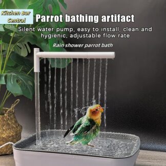 【1Pc Automatic Parrot Bird Bath Tub USB Electric Pet Circulating Water Bathtub Shower Fountain Pet Supplies】