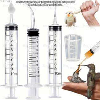 7/6 Piece Set of Bird Feeders - Parrot Baby Feeding Tube - Manual Feeder, Suitable for Small Animals Such as Birds and Kittens, Various Models, Parrot Feeding Tube Measuring Tool,