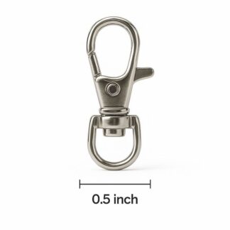 Small Size Snap Hook Lock – 0.5 inch | 5 pcs Combo Pack | Cage Door Safety Lock for Birds, Pets & DIY