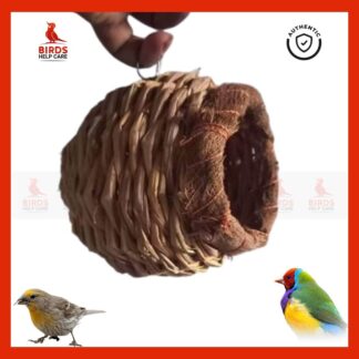 Handmade Natural Straw Bird Nest – Breeding House for Parrots & Small Birds | 1PCS | Bangladesh