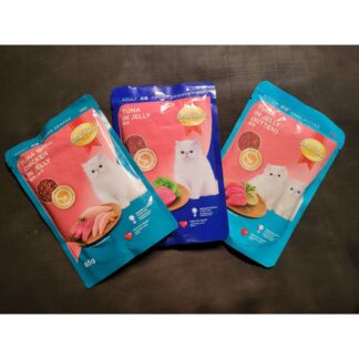 Cat Food Smartheart Pouch Tuna In Jelly  /  Tuna with chicken in Jelly / Tuna In Jelly ( kitten )85gm 1pcs