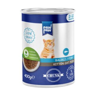 Paw Paw Kitten Cat Food Can Fish 400gm