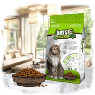 Jungle Adult Cat Food With Chicken & Fish 500gm - Cat Food - Cat Food