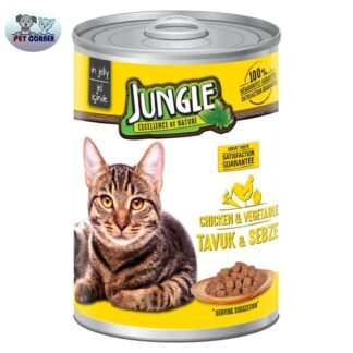 Jungle Cat Can Food Chicken/Vegetable 415g