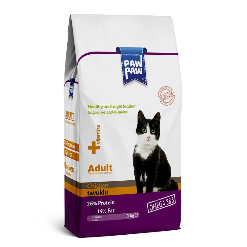 Paw Paw Dry Cat Food Chicken 1KG