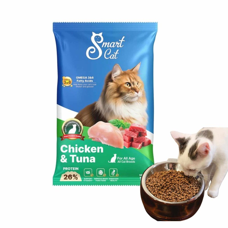 Smart Cat Chicken & Tuna Dry Cat Food – All Life Stages (1 kg)
