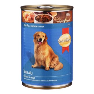 Smartheart Canned Dog Food Chicken & Liver 400gm