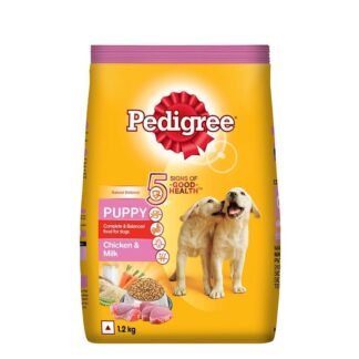Pedigree Puppy, Dry Dog Food, Chicken and Milk Flavour, 1.2 Kg Pack