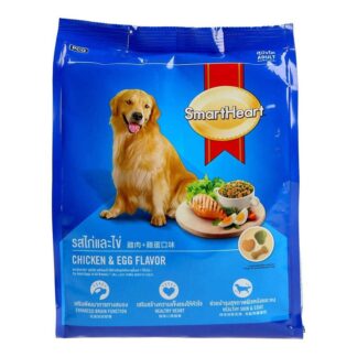 Smart Heart Adult Dog Food Dry Chicken and Egg, 1.5 Kg Pack, Made in Thailand