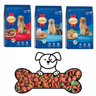 SmartHeart Adult Dog Food – Chicken & Egg, Roast Beef Flavors (3 kg)