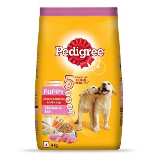 Pedigree Puppy Dry Dog Food, Chicken & Vegetables, 3kg Pack
