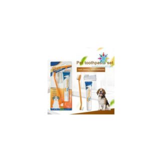 Pet Dog Cat Vanilla/Beef Flavor Toothpaste Toothbrush Oral Hygiene Health Care
