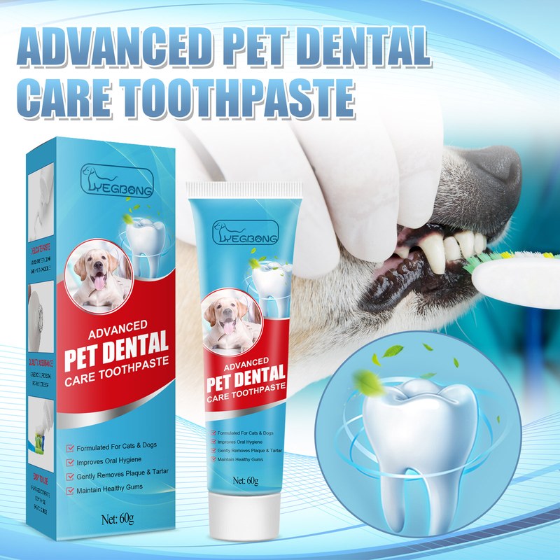 Yegbong Pet Toothpaste Edible for Dogs Cats Fresh Breath Tartar Plaque Remover Gum Health Oral Care Deodorant Hygiene Supplies