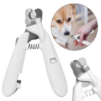 Pet Nail Clippers with LED Light Hygiene LED Light Cat/Dog Claw Clipper Splash-Protection for Small Medium Pets