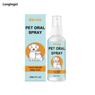 Langtegei EelJoy Pet Breath Freshening Spray Gentle for cats and dogs oral hygiene, daily fresh scent care spray
