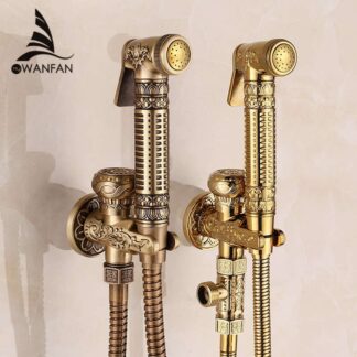 Bidet Faucets Single Cold Brass Wall Handheld Hygienic Shower Spray Head For Wash Bathroom Toilet Car Rinse Pet Airbrush 8891