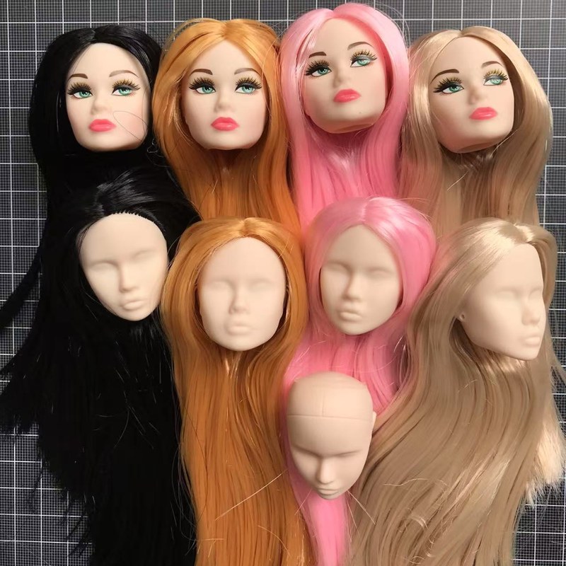 Poppy Parker Doll Heads DIY Dressing Doll Toy Heads With Good Makeup Collection 1/6 Female Doll Heads Parts Accessories