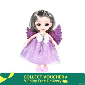 16cm 6.3inch 1/12 Princess BJD Doll with Clothes and Shoes Movable 13 Joints Cute Sweet Face Girls Toys