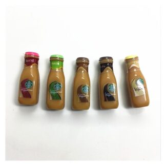 【Trick or Treat Alliance Mall】5PCS doll house miniature bo11 mini coffee bottle drink kitchen food 1/6 doll miniature toy doll accessories